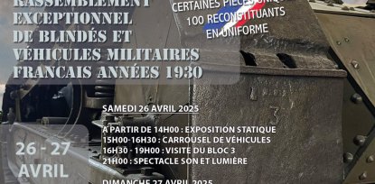 Rassemblement exceptionnel de véhicules militaires