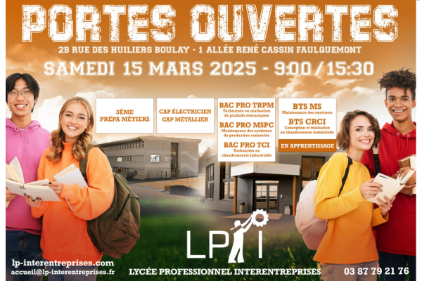 Portes ouvertes du LPI (Lycée Professionnel Interentreprises)